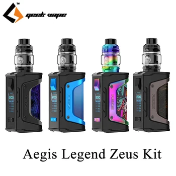 

Original GeekVape Aegis Legend Zeus Kit 200W VW Box Mod 5ml Zeus Subohm Tank Mesh Z2 Coil 0.2ohm Electronic Cigarette Vaporizer