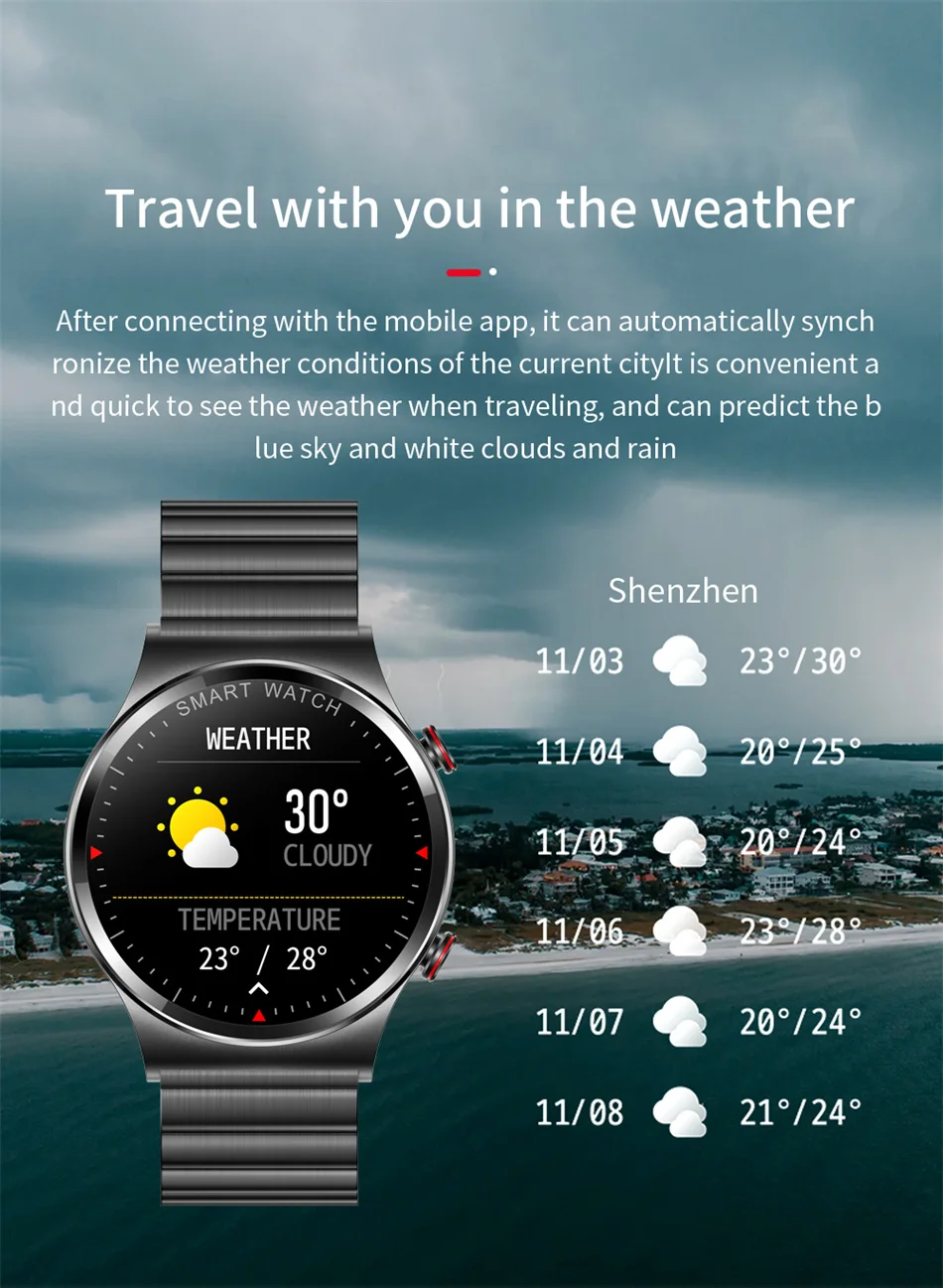 2022 New Men Bluetooth Call Smartwatch Women Man ECG+PPG color Touch Screen Sports Waterproof Music Smart Watch For Android IOS