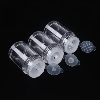

10ml Empty Refillable Bottles Cosmetic Sifter Loose Powder Jars Container Screw Lid Makeup Reusable Travel Tools