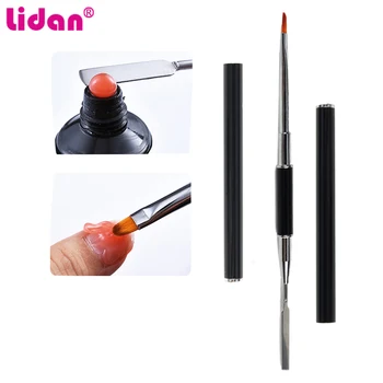 

1 Pc Dual Ended Nail Brush Embossing Painting Pen Multi-function Nail Art Brush Manicure Tools