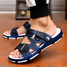  2020 Summer Casual Shoes New Men Sandals Gladiator Sandals Open Toe Platform Outdoor Beach Sandal Rome Footwear Black NANLX14 