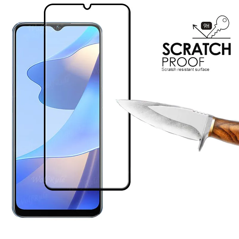 4-in-1 For OPPO A16 Glass For OPPO A16 A 16 Tempered Glass Full Cover Screen Protector For OPPO A53 A92 A72 A52 A16 Lens Glass glass cover mobile