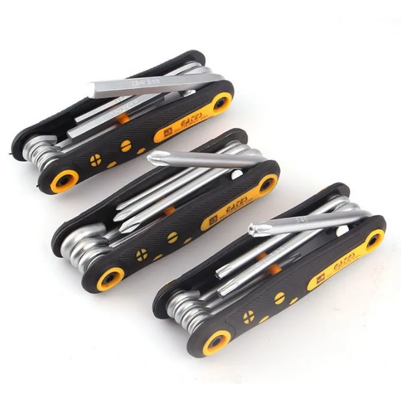 

hexagonal set portable folding 8 folding plum blossom Folding screwdriver Multi-size screw driver tool set screw driver set