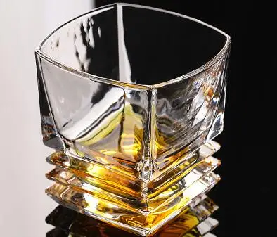Квадратная Хрустальная стеклянная чашка для виски, для домашнего бара, пивная вода и вечерние свадебные бокалы в отеле, подарочная посуда для напитков - Цвет: 22
