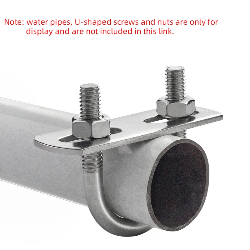 304 Stainless Steel Thickened Flat Gasket Square Washer Baffle Plate Accessories U-shaped Screws And Bolts