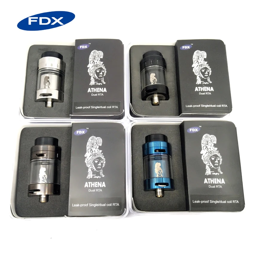 FDX Афины RDTA Стиль 510 RTA 4 мл Ёмкость с фокусным расстоянием 25 мм испаритель Tank для