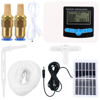 

1 Set Double Pump Watering Timer Garden Irrigation Controller Watering Device