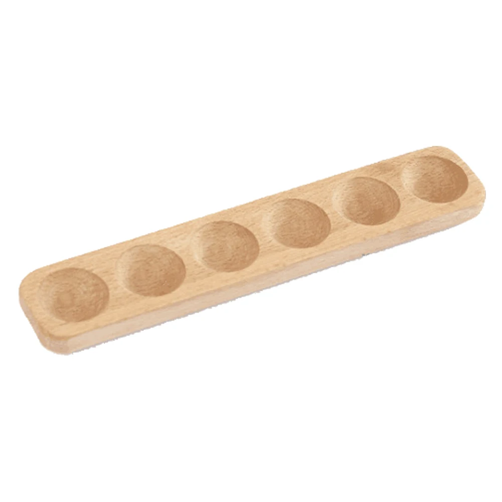 

Storage Case Home Single Row Easy Clean Accessories Decoration Wooden Practical Kitchen Rack Durable Eggs Tray Organizer