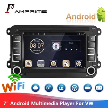 

AMPrime Android 7.1 Car Player Autoradio 7 inch Touch Screen Car Radio Multimedia Player GPS Navigation Bluetooth USB FM For VW