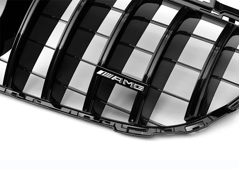 W205 GTS стильная решетка ABS глянцевый черный без знака C-class Sporty C180 C200 C250 C300 C350 Автомобильная Решетка переднего бампера