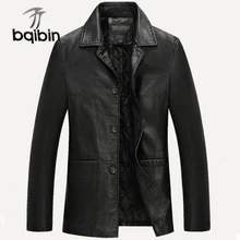 Кожаная мужская куртка из искусственной кожи, мужская деловая повседневная куртка, Jaqueta Masculinas Inverno Couro, большой размер Xxxl 4xl