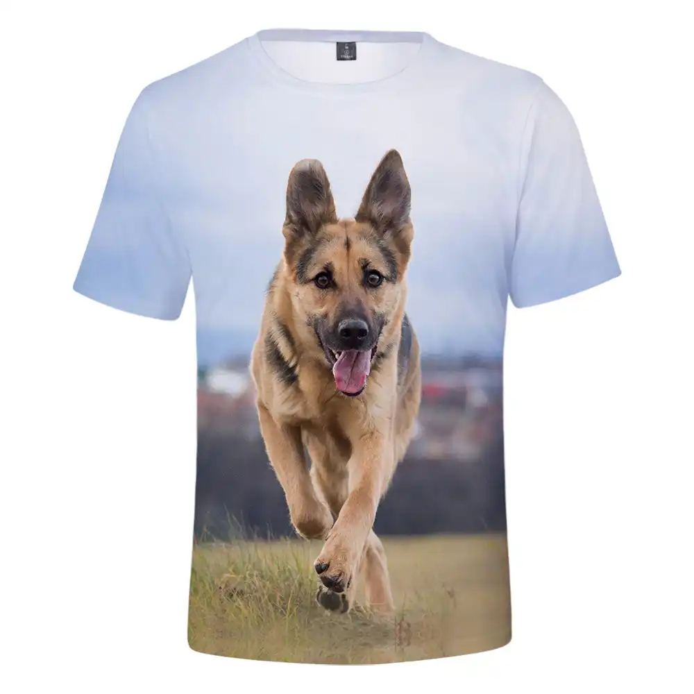 在庫限りセール Dolce Gabbana シェパード プリント 半袖 Tシャツ ブルー 新しい到着 Www Premiervbleague Com