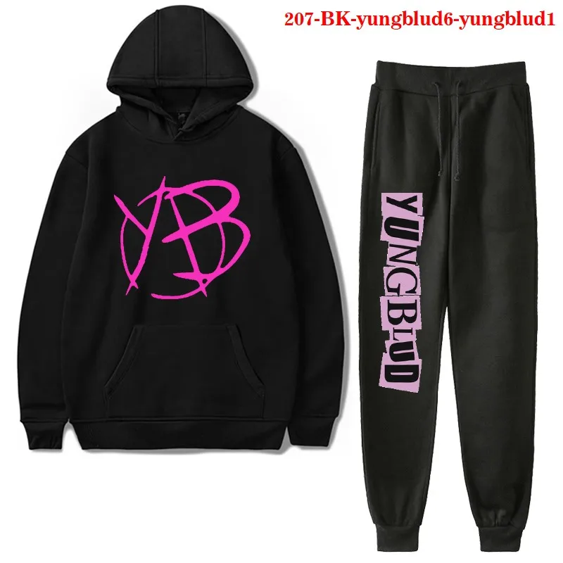

Brand 2 Pieces Set Yungblud Women Pullovers Hoodies + Jogging Pants Pullover Hoodies Set Yungblud Outwear Autumn Winter Coats