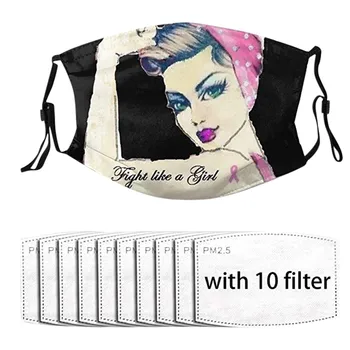 

Reusable 1PC Mask + 10 Filters Polyester Face Mask Fashion Print Breathing Adult Design Mask Mouth Mask With Design Mascarillas