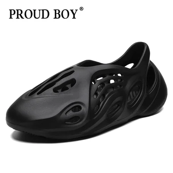 

Outdoor Summer Breathable Beach Sandals Amphibious Porous Shoes Mens Quality Brand Swim Water Sneakers Man Anti-skid Flats Shoes
