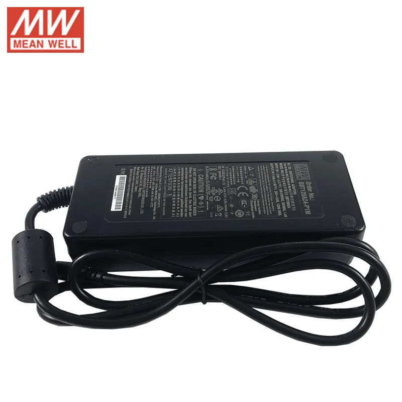 MEAN WELL GST120A20-P1M промышленный уровень VI настольный адаптер 110 V/220 V AC до 20V DC 6A 120W