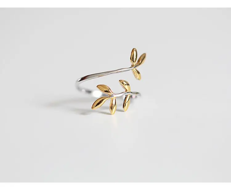 bijoux bague argent 925 bague spinner femme REETI 925 bagues en argent Sterling pour femmes feuille bague en or Style  dame prévenir l'allergie bijoux en argent Sterling AliExpress