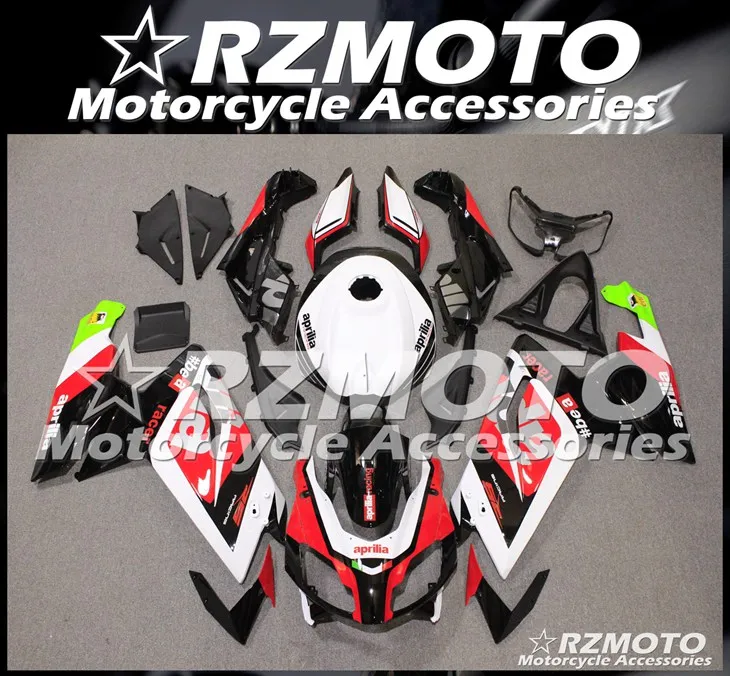 Инъекций ABS Полный обтекатели Наборы подходит для Aprilia RS125 2006 2007 2008 2009 2010 2011 06 07 08 09 10 11 Боди Комплект красного и белого цвета
