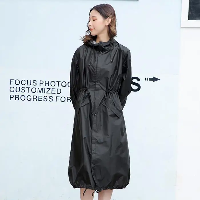 Women Multi-functional Waterproof Prints Outdoor Hiking Raincoat M-XLEnvironmentally friendly PU coating 5 Color raincoat