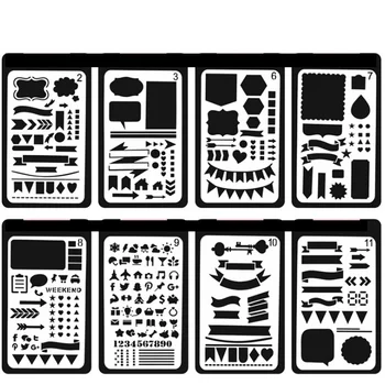 

1 Pcs/set Creative DIY Drawing Template Ruler Promotional Gift Stationery Office And School Supplies Xmas Gift