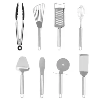 

Cheese Grater Pizza Cutter Stainless Steel Butter Spatula MultiFunction Scraper Kitchen Tools