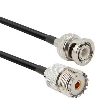 

BNC Male to SO239 LMR200 Cable UHF SO-239 Female Jack to BNC Male Plug Adapter Pigtail Cable for CB Ham Radio Antenna Scanner