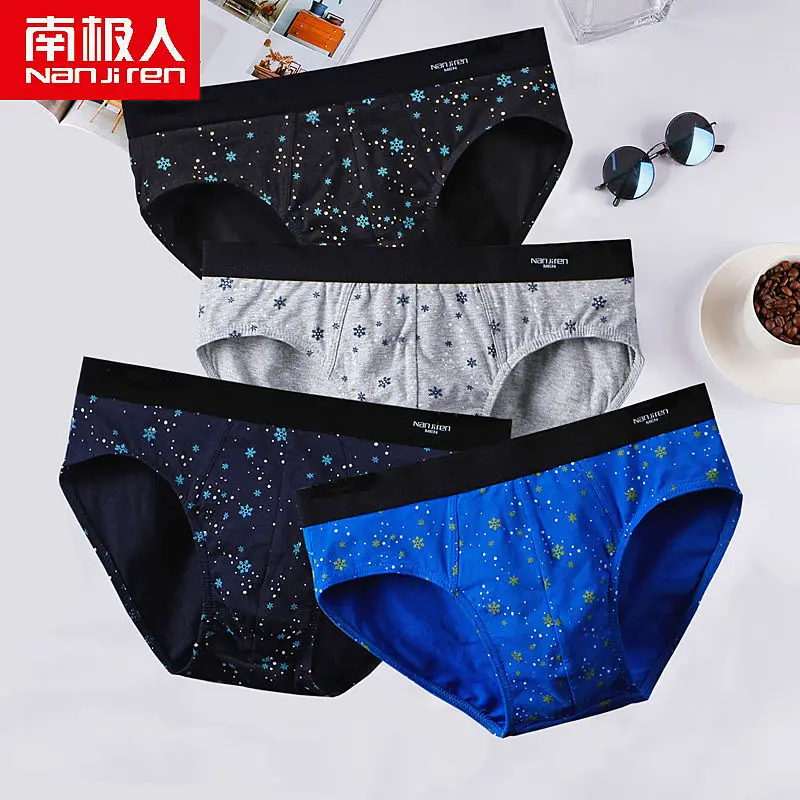 4Pcs/Lot New Men Briefs Cotton Underwear Men's Panties Underpants Male Comfortable Panties Sexy Men Shorts Man Bikini Briefs Hot