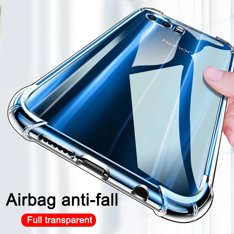 Luxury Transparent Shockproof Silicone Case For Huawei P20 P40 P30 Lite Honor 9 10 20 30 Pro 9x Back Cover | Мобильные телефоны и