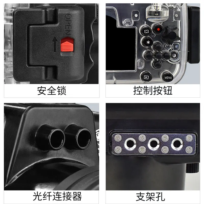 Для Canon G1X III Powershot Seafrogs 40 m/130ft подводный водонепроницаемый чехол для камеры G1X Mark III