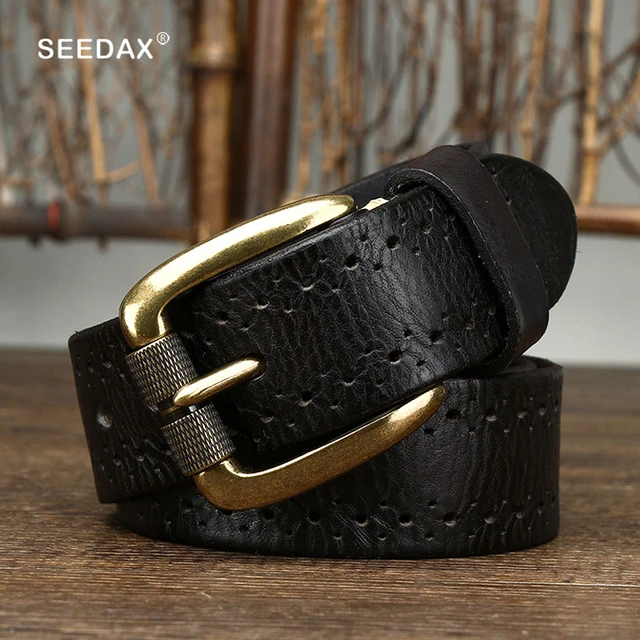 Full Grain Leather Belt for Men/Women, Mens Belt Leather 1.5 for Casual  Jeans