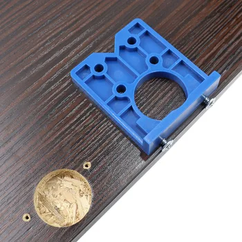 

Concealed Hinge Locator Drilling Bits 35mm Mounting Plates Blue Orange