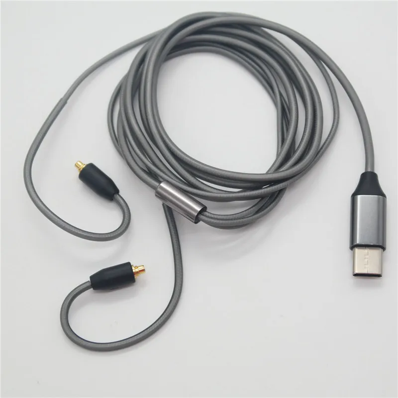 MMCX аудио кабель для usb type-C кабель для наушников для Shure SE215 SE315 SE425 SE535 SE846 сменный кабель Шнуры Провода - Цвет: type-c 32 DAC