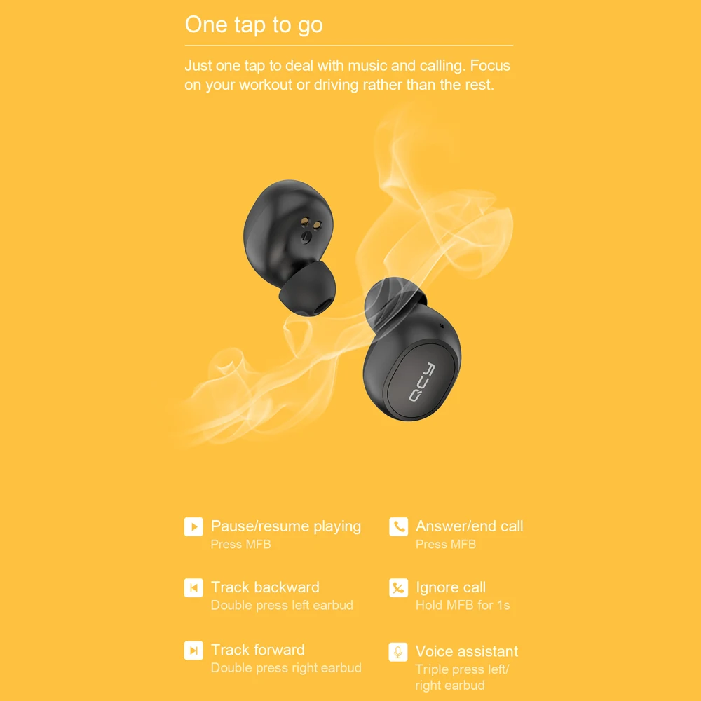 Беспроводные наушники Xiaomi YOUPIN QCY M10 TWS Bluetooth 5 0 беспроводные игровая гарнитура с