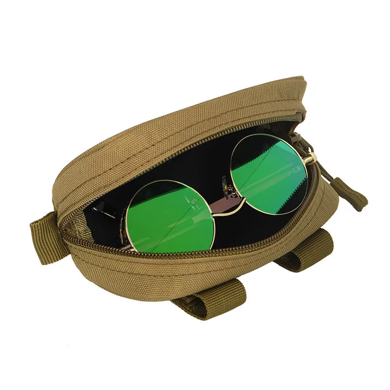 Защитные противоударные водонепроницаемые очки, аксессуары, тактические очки Molle, чехол для переноски, сумка для улицы, жесткий портативный футляр для солнцезащитных очков