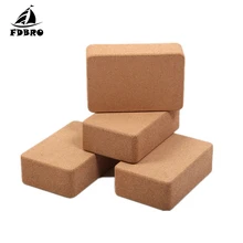 FDBRO1pc высокой плотности пробковый блок для йоги опорный вспомогательный инструмент фитнес-блок нескользящий мягкий деревянный кирпич для йоги оборудование для фитнеса аксессуар