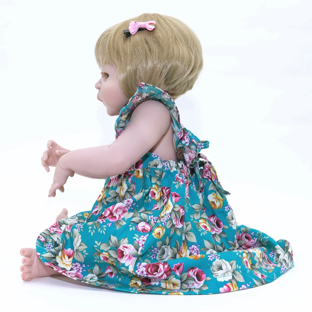 55 см мягкий полностью силиконовый корпус Винил реалистичный Bebe Reborn Baby Doll Лидер продаж куклы прекрасный Playmate детский подарок на Рождество