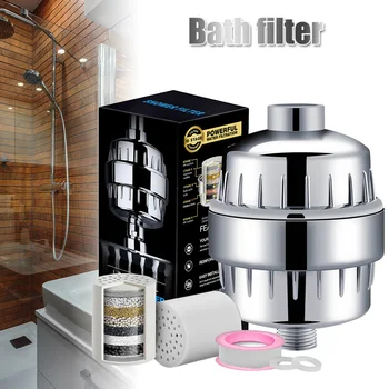 

High Output Revitalizing Shower Filter Filtering Hard Water Removes Heavy Metals Sediments UD88
