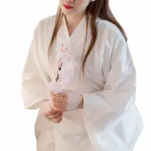 Женское японское традиционное кимоно, нижнее белье Yukata Nagajuban, хлопковое длинное белое нижнее белье Naga Juban, одежда для дома