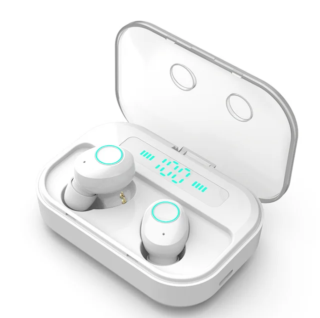 M7-White Bluetooth наушники стерео спортивные настоящие беспроводные наушники гарнитура Мини наушники водонепроницаемые наушники для iPhone xiaomi huawei - Цвет: M7-White
