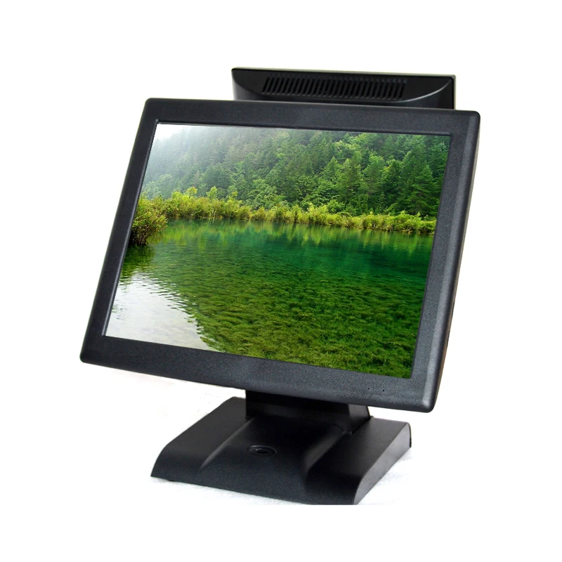 

Professional Cash Register 15 Inch Double Touch POS All In One With 15 Inch Resistive Screen For Supermarket