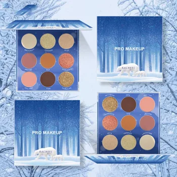 

9-color Eyeshadow Palette Waterproof Smudge-proof Long-lasting Brighten Shimmer Matte Eye Shadow E2