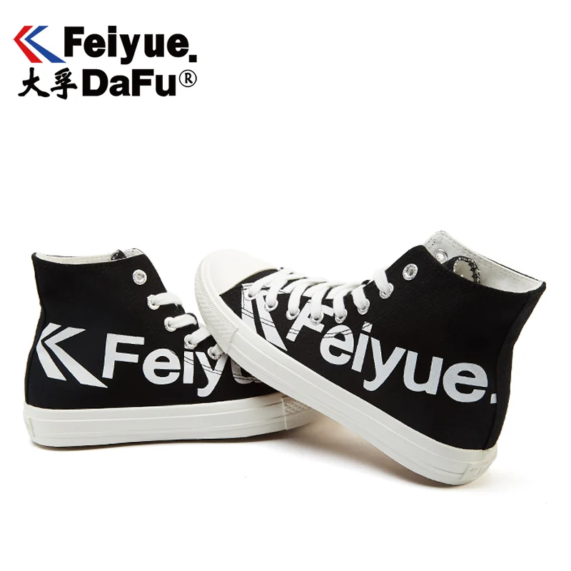 Dafufeiyue/парусиновая обувь для баскетбола 2078 г. Высокие мужские и женские кроссовки на шнуровке Повседневная модная дышащая трендовая нескользящая обувь