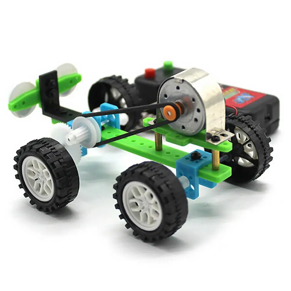 DIY Model Educational Toys Assembly Electric Reptile Robot Car with 2 Big Eyes Science Experiment Kits Technology For Children | Игрушки и