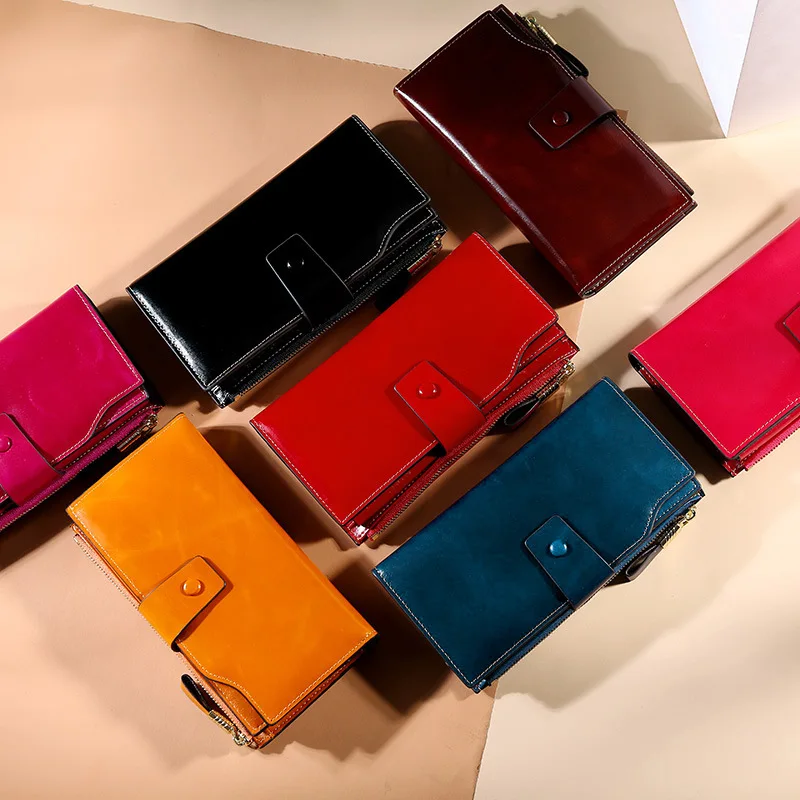 2019 новый кожаный женский кошелек длинный |
