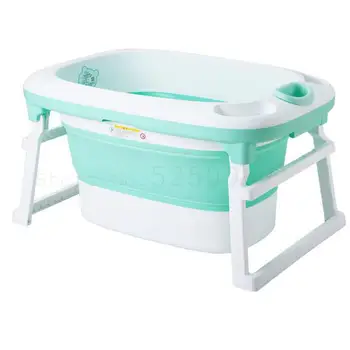 

Children's Bath Bucket Can Be Folded Baby's Bath Bucket Can Be Sitting On The Bathtub, Large Bathtub Baby Bath
