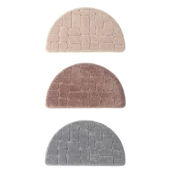 

1 Pcs Half Round Polyester Non-Slip Kitchen Bedroom Toilet Doormat Floor Rug Mat Keeps Your Floors Clean Decorative Design