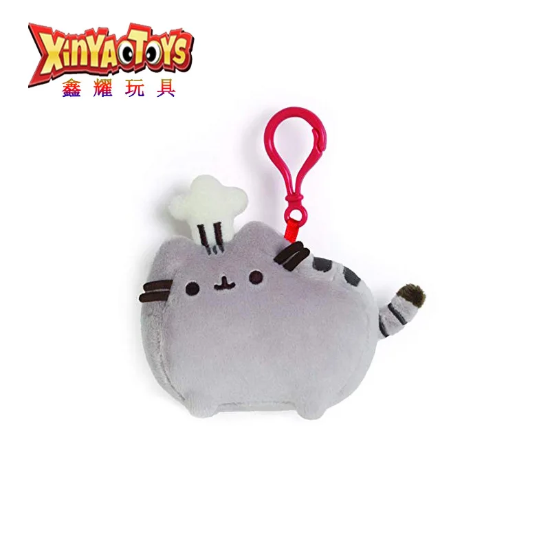 INS Girls's Heart Chef cap Мягкая игрушка-кот Подвеска Браслет Шарм 1,5 размер Кристалл супер мягкий Кот кукла висячие украшения