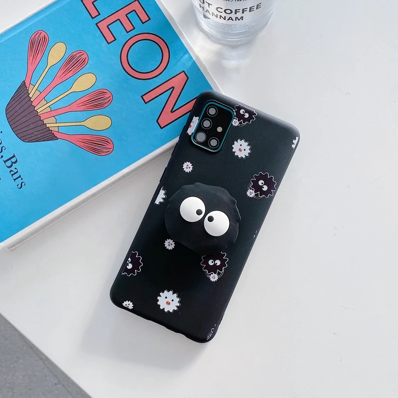 3D קריקטורה טלפון מחזיק מקרה עבור Xiaomi Mi Poco X3 Nfc M3 פרו F3 Pocophone F1 X4 M4 Pro 4G 5G חמוד סיליקון Stand כיסוי PocoM3