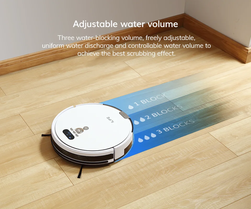 ILIFE V8 Plus Wet Mop Navigation Planned Robot Vacuum Cleaner