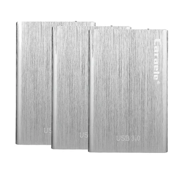 

2020 1T 2T 500GB USB3.0 External Hard Drive Enclosure Case SATA Silver For all versions of Windows & Linux PC and laptop